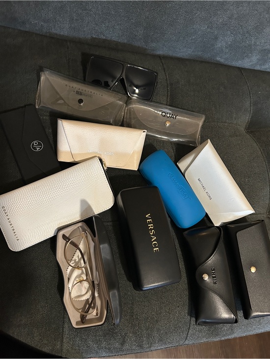 Versace Accessories - Designer sunglasses/eyeglasses Case Bundle- Versace, Michael Kors, Quay and More